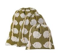 CAIRIAC Bolsas de regalo reutilizables de erizo con cordón, bolsas de lino de algodón para cumpleaños, boda, baby shower, vacaciones, regalos de fiesta (grande, mediano, pequeño)