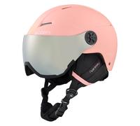 Cairn - Cascos esquís niños - Android Visor J Mat Pastel Coral - Talla 51-53 cm - Rosa Rosa 51-53 cm