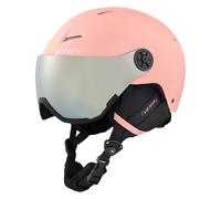 Cairn - Cascos esquís niños - Android Visor J Mat Pastel Coral - Talla 54-56 cm - Rosa Rosa 54-56 cm