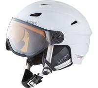 Cairn Impulse Visor Casco de esquí fotocrómico con visera, blanco mate 57-58cm Mat White