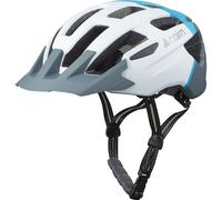 Cairn Prism XTR II, casco de bicicleta, blanco/azul 55-58cm Mat White Blue
