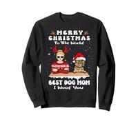 Cairn Terrier Christmas To The World Best Dog Mom Funny Xmas Sudadera