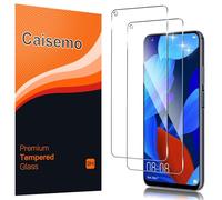 Caisemo Paquete de 2 protectores de pantalla de vidrio templado para Huawei Nova 5T, dureza 9H, antiarañazos, tacto suave