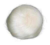 CAISHA 100% Cabello Real Moño Postizo Hepburn Moño Coletero Rubio Platino H311b