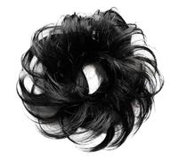 CAISHA Coletero Chloe Pedazo De Cabello Rizado Moño Negro G1C