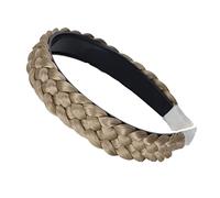 CAISHA Diadema Trenzada Tocado Accesorios Para El Cabello Pedazo De Cabello Rubio Natural HR5