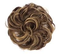 CAISHA Liga Para El Cabello Pedazo De Cabello Voluminoso Updo Postizo Sintético Castaño Castaño Rubio Oscuro Mezcla G40A