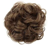 CAISHA Liga Para El Cabello Pedazo De Cabello Voluminoso Updo Postizo Sintético Marrón Medio G7A