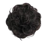 CAISHA Liga Para El Cabello Pedazo De Cabello Voluminoso Updo Postizo Sintético Marrón Oscuro G2A