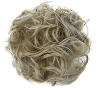 CAISHA Liga Para El Cabello Pedazo De Cabello Voluminoso Updo Postizo Sintético Mezcla De Rubio Ceniza G32A