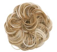 CAISHA Liga Para El Cabello Pedazo De Cabello Voluminoso Updo Postizo Sintético Mezcla De Rubio Fresa G36A