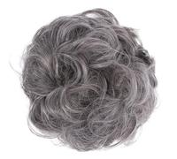 CAISHA Liga Para El Cabello Pedazo De Cabello Voluminoso Updo Postizo Sintético Mezcla De Rubio Gris G21A