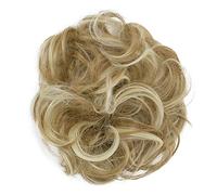 CAISHA Liga Para El Cabello Pedazo De Cabello Voluminoso Updo Postizo Sintético Mezcla De Rubios G13AL