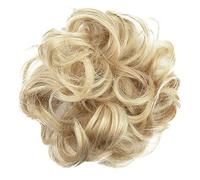 CAISHA Liga Para El Cabello Pedazo De Cabello Voluminoso Updo Postizo Sintético Mezcla De Rubios G28A