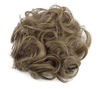 CAISHA Liga Para El Cabello Pedazo De Cabello Voluminoso Updo Postizo Sintético Rubia Natural G25A