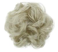 CAISHA Liga Para El Cabello Pedazo De Cabello Voluminoso Updo Postizo Sintético Rubio Claro G17A