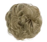 CAISHA Liga Para El Cabello Pedazo De Cabello Voluminoso Updo Postizo Sintético Rubio Oscuro G19A