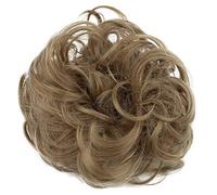 CAISHA Liga Para El Cabello Pedazo De Cabello Voluminoso Updo Postizo Sintético Rubio Oscuro G9A