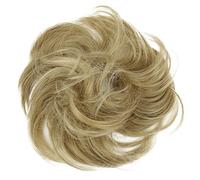 CAISHA Pedazo De Cabello Peinado De Bola Anillo De Goma Con Pelo Sintético Rubia G29B