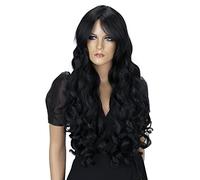 CAISHA Peluca De Pelo Extra Largo De 80cm Peluca De Fiesta De Cosplay Voluminosa Wig Negro CP1