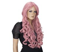 CAISHA Peluca De Pelo Extra Largo De 80cm Peluca De Fiesta De Cosplay Voluminosa Wig Rosa CP6