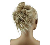 CAISHA Postizo Goma Para El Pelo Voluminosa Grande Desordenada Fibra Sintética Resistente Al Calor Mezcla De Rubios G13F