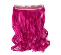 CAISHA XXL Full Head 5Clips One Piece 55cm clip en las extensiones del pelo cabeza completa Hairpiece o liso ondulado Heat-Resistir Div. Colores