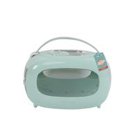 Caisse de transport - M PETS - SIXTIES Classic - Poignée - Sac a dos - Ouverture arriere - 5 kg max - Bleu