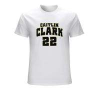 Caitlin Clark 22 American College - Camiseta para hombre, color blanco, blanco, S