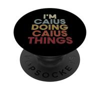 Caius Name Caius Personalized Name First Given PopSockets PopGrip Adhesivo