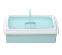 Caixa De Areia Para Gatos Bandeja De Arena Para Gatos, Orinal, Inodoro Para Mascotas, A Prueba De Salpicaduras, Caja De Arena Para Gatos Con Parte Superior Abierta, Lados Altos Para Gatos De Interior