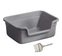 Caixa De Areia Para Gatos Caja De Arena Para Mascotas Con Parte Superior Abierta, Extra Grande, Antisalpicaduras, Fácil De Limpiar, Fácil Acceso A La Caja De Arena Para Inodoro Para Gatos Arenero Gato