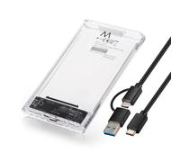 Caixa Externa 2.5" Ewent EW7064 USB 3.2 Gen1 (USB 3.0) HDD/SSD Transparente Screwless