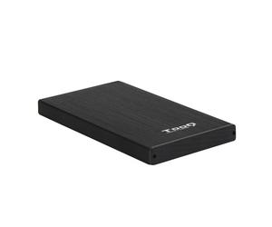 Caixa Externa TooQ - P/ Discos HDD/SSD - 2.5" - Negra - TQE-2527B