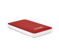 Caixa Externa TooQ - P/ Discos Rígidos - 2.5" - SATA I/II/III - USB 3.1 - Rojo - TQE-2528R