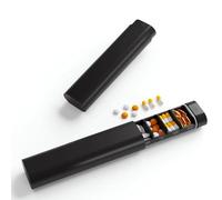 Caixa Medicamentos Semanal Pastillero Semanal de Viaje con Caja de ABS Material Ligero y Resistente a Prueba de Humedad y de Apertura y Cierre Facil para Organizar sus Medicamentos y Vitaminas(Negra)