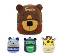 Caixiabeauty Mochila personalizada de dibujos animados for niños, mochila bordada, mochila de guardería for niños, mochila preescolar, mochila personalizada for niños pequeños con nombre