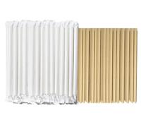 Caiyloxn Bubble Tea Pajitas 150 pajitas de papel de 210 x 12 mm, pajitas de papel marrón biodegradables, adecuadas para fiestas, bodas y ocasiones