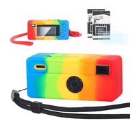 CAIYOULE Funda de silicona para llavero KODAK CHARMERA con cámara digital | Funda protectora de silicona suave para cámara Kodak 1987 Millennium, con 2 protectores de pantalla, 2 correas de muñeca