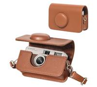CAIYOULE Funda para cámara Kodak EKTAR H35 H35N/F8/F9 de Medio Marco, Funda de Piel sintética para cámara Kodak, Funda Protectora con Correa para el Hombro, marrón (sin cámara)