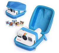 CAIYOULE Funda para cámara Polaroid Go/Go Gen 2, color azul | Funda protectora para cámara Polaroid Go, carcasa rígida para Polaroid con 5 marcos de fotos magnéticos, correa de asa