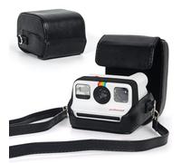 CAIYOULE Funda protectora para cámara Polaroid Go/Go Gen 2, con correa de hombro ajustable, funda de poliuretano retro portátil, color negro, sin cámara