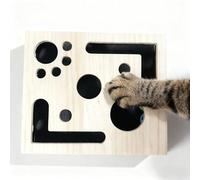 CAIYZH Caja De Enriquecimiento De Lima De Uñas, Alternativa Sin Estrés A Cortaúñas Y Molinillos, Juguete Interactivo De Madera For Gatos con Papel De Lija For El Cuidado De Las Garras