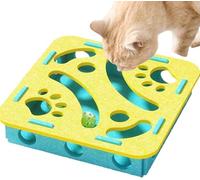 CAIYZH Caja De Enriquecimiento De Lima De Uñas For Gatos con 3 Campanas, Lima De Uñas Alternativa Libre De Estrés A Cortaúñas Y Molinillos, Estimula La Energía Y Los Instintos del Gatito(Square)