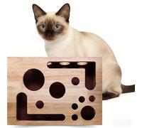 CAIYZH Caja De Enriquecimiento De Lima De Uñas For Gatos, Juego De Rompecabezas Interactivo For Gatos De Interior, Tablero De Rascado 2 En 1 Y Centro De Actividades De Enriquecimiento