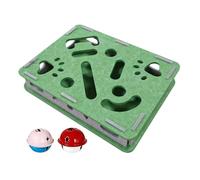 CAIYZH Caja De Enriquecimiento De Lima De Uñas For Gatos: Recortadora Silenciosa Interactiva, Caja De Estimulación Mental con Campanas, Caja De Enriquecimiento De Rompecabezas For Rascar(Green)