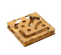 CAIYZH Caja De Lima De Uñas For Gatos, Juguete Interactivo De Madera For Rascar Mascotas, Rompecabezas For Todas Las Edades, Lima De Uñas, Alternativa Libre De Estrés A Cortaúñas Y Amoladoras