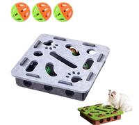 CAIYZH Juguete Interactivo For Rompecabezas De Gatos, Caja De Enriquecimiento For Rompecabezas De Rasguños Cachorros, Perros, Razas Pequeñas, Medianas Y Grandes, Interior, Dormitorio, Sofá(Gray-B)