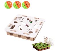 CAIYZH Juguete Interactivo For Rompecabezas De Gatos, Caja De Enriquecimiento For Rompecabezas De Rasguños Cachorros, Perros, Razas Pequeñas, Medianas Y Grandes, Interior, Dormitorio, Sofá(White-B)