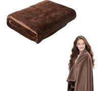 CAIYZH Manta Eléctrica USB, con Protección contra Sobrecalentamiento para Mayor Seguridad Y Fiabilidad, Lavable A Máquina Y Portátil,Marrón